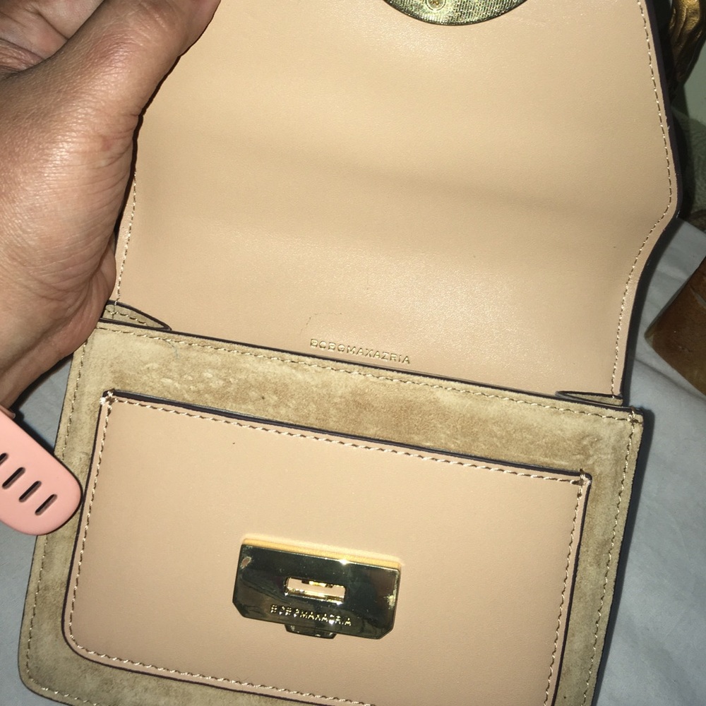 Authentic BCBGMAXAZRIA Elenora Brown Leather Sling Bag - Picture 5 of 15